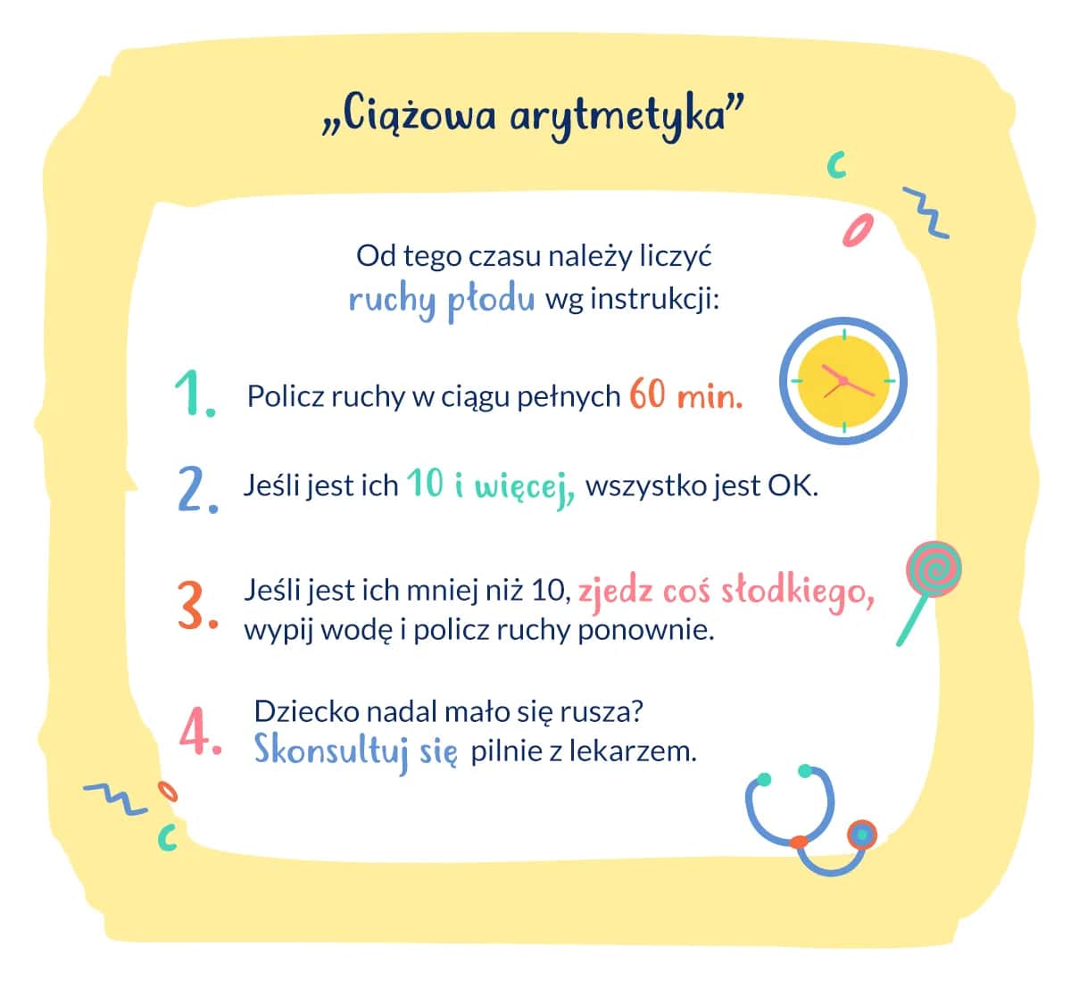 Ile ruchów dziecka w ciągu godziny? Sprawdź, co jest normalne