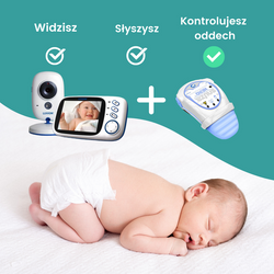 LUVION® PLATINUM 3-  elektroniczna niania z kamerą i monitorem 3,2"