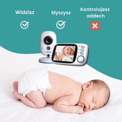 LUVION® PLATINUM 3-  elektroniczna niania z kamerą i monitorem 3,2"