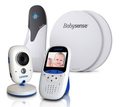 Niania wideo LUVION EASY z monitorem oddechu Babysense 5 